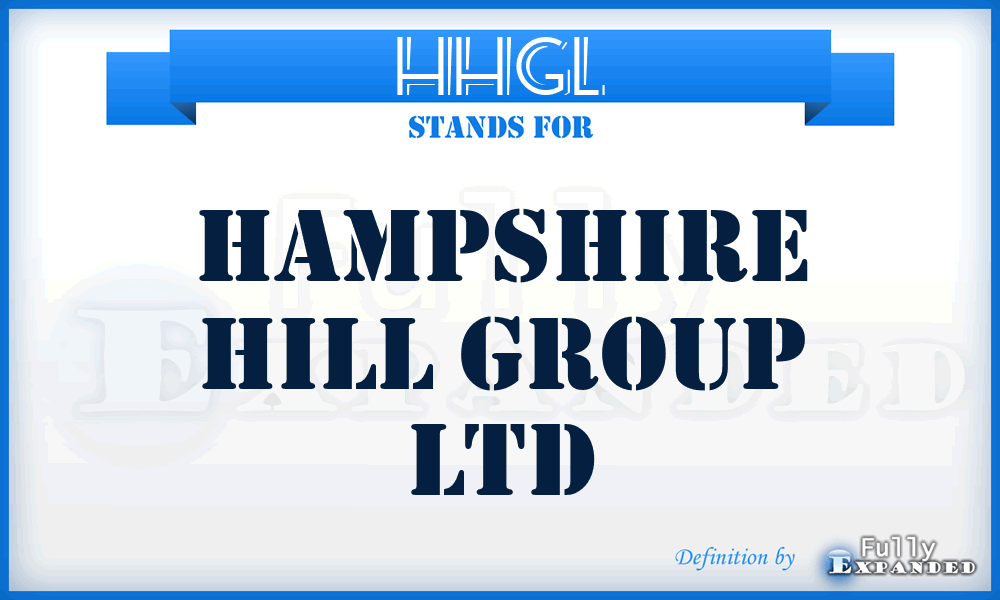 HHGL - Hampshire Hill Group Ltd