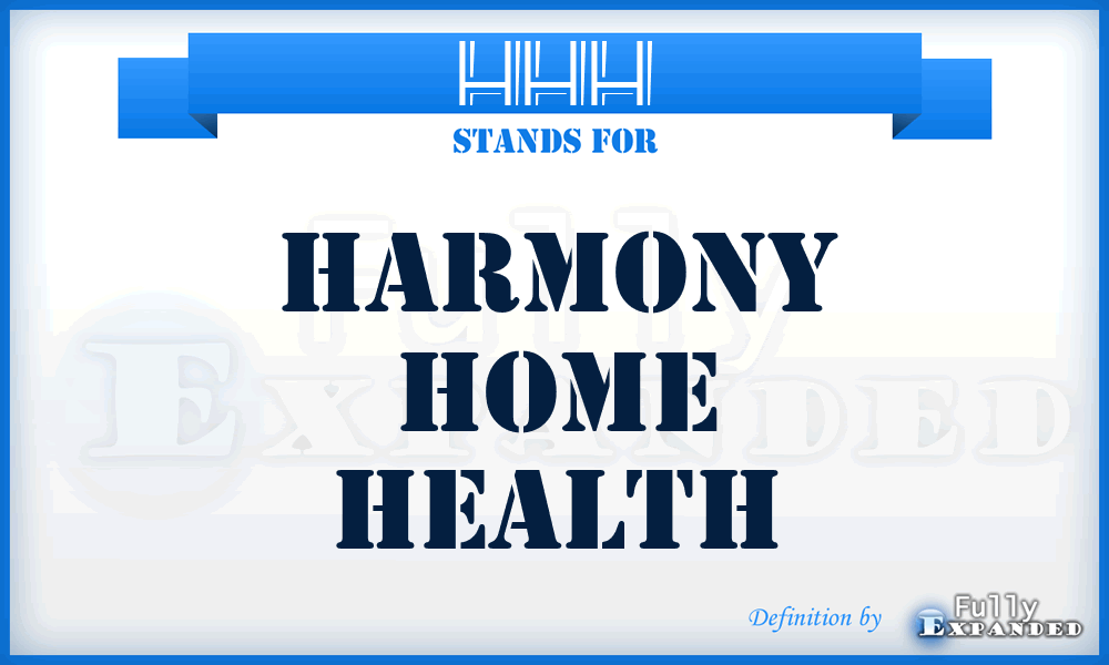 HHH - Harmony Home Health