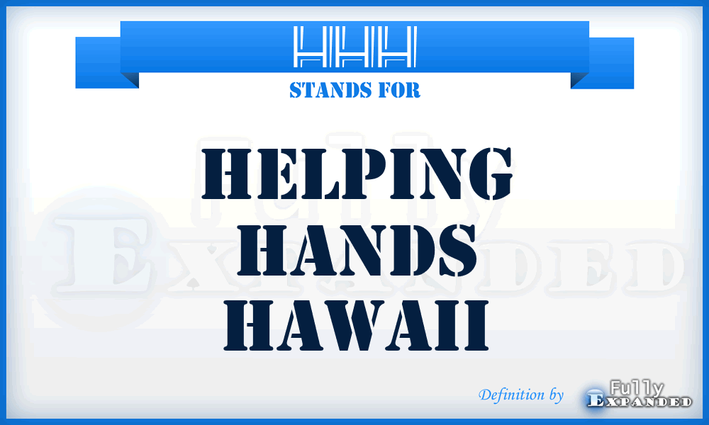 HHH - Helping Hands Hawaii