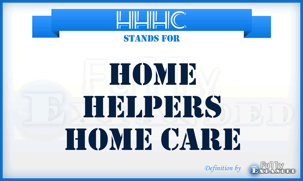 HHHC - Home Helpers Home Care