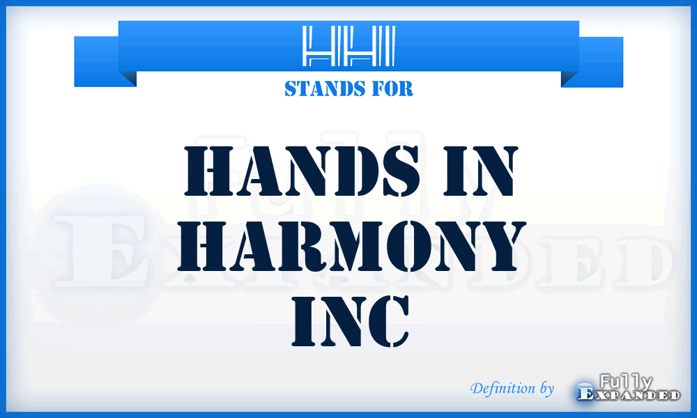 HHI - Hands in Harmony Inc
