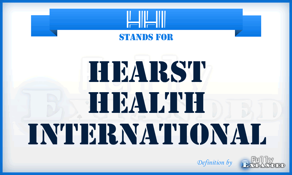 HHI - Hearst Health International