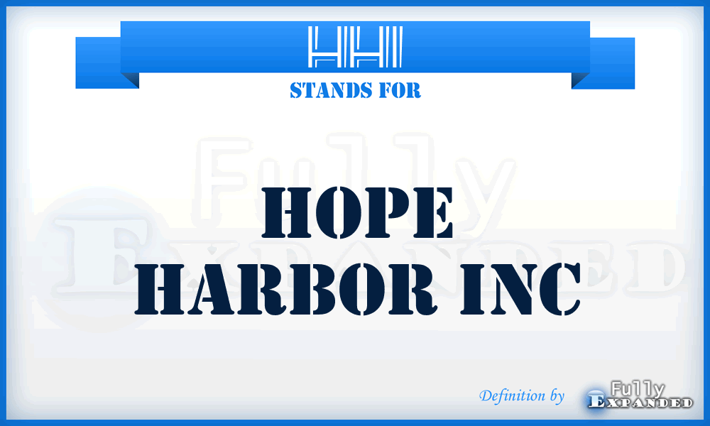 HHI - Hope Harbor Inc