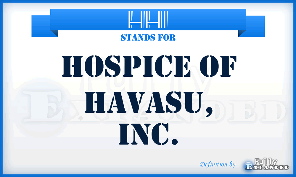 HHI - Hospice of Havasu, Inc.