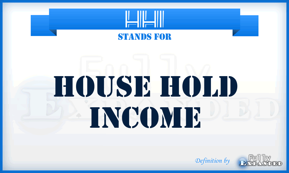 HHI - House Hold Income