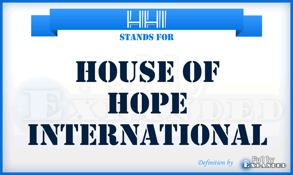 HHI - House of Hope International