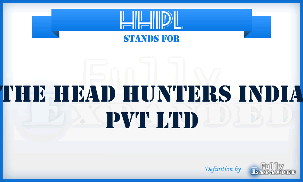 HHIPL - The Head Hunters India Pvt Ltd
