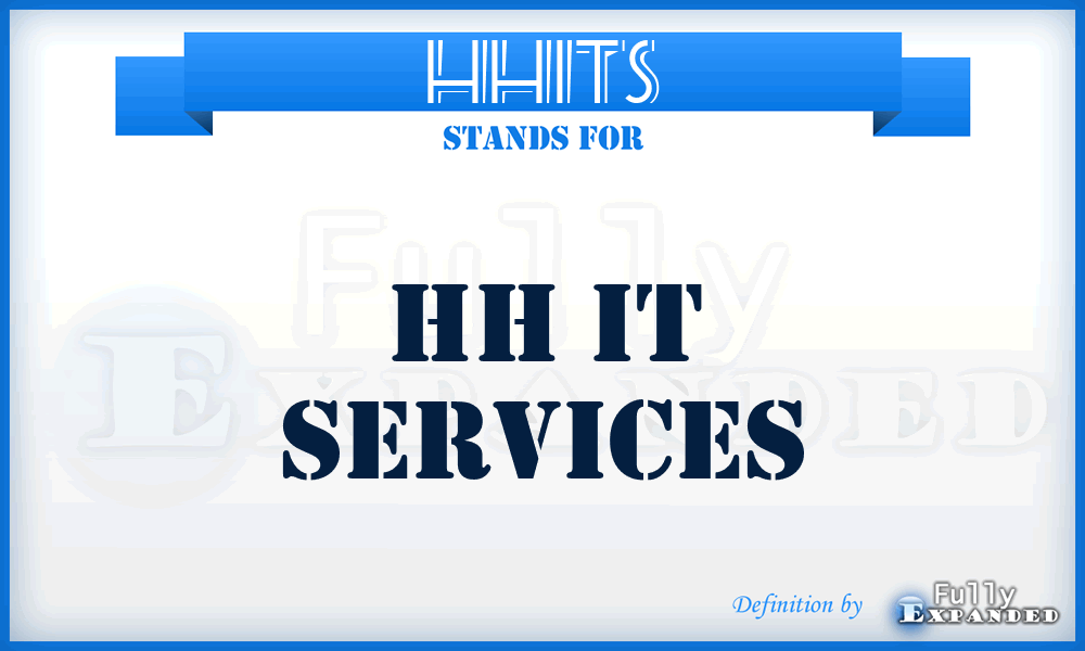 HHITS - HH IT Services