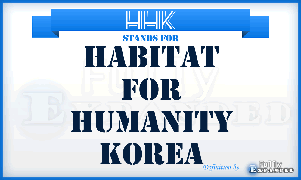 HHK - Habitat for Humanity Korea