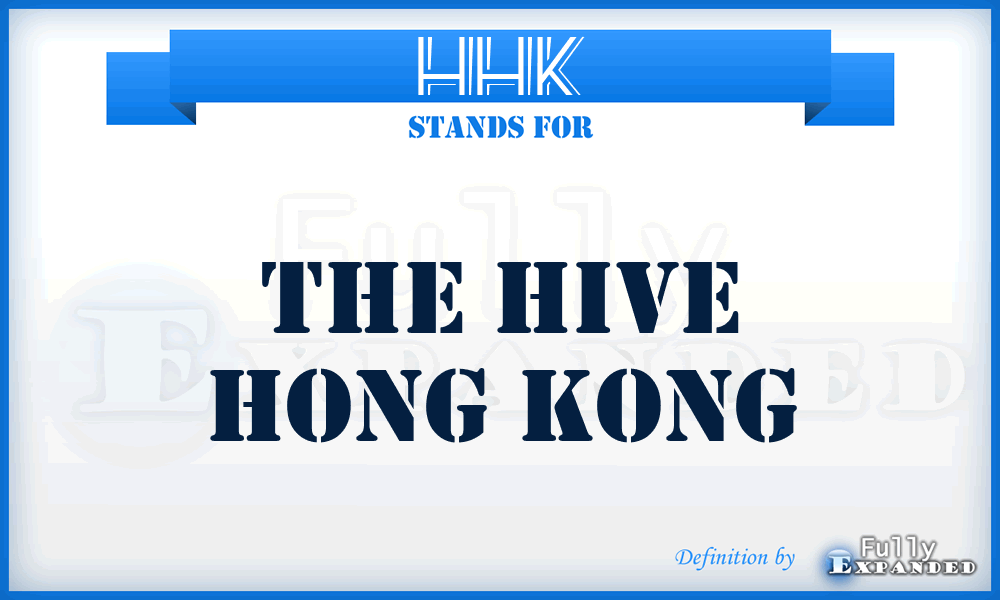 HHK - The Hive Hong Kong