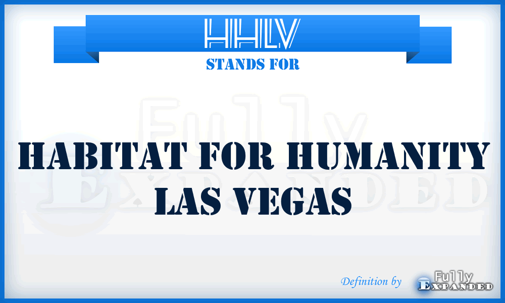 HHLV - Habitat for Humanity Las Vegas