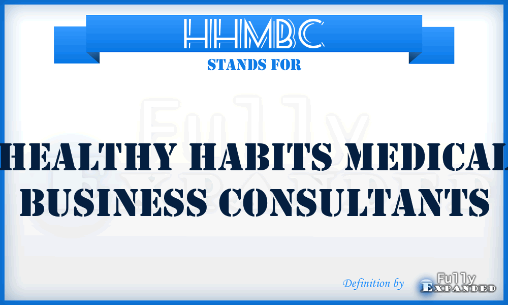 HHMBC - Healthy Habits Medical Business Consultants