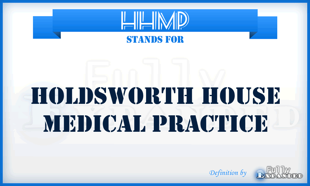 HHMP - Holdsworth House Medical Practice