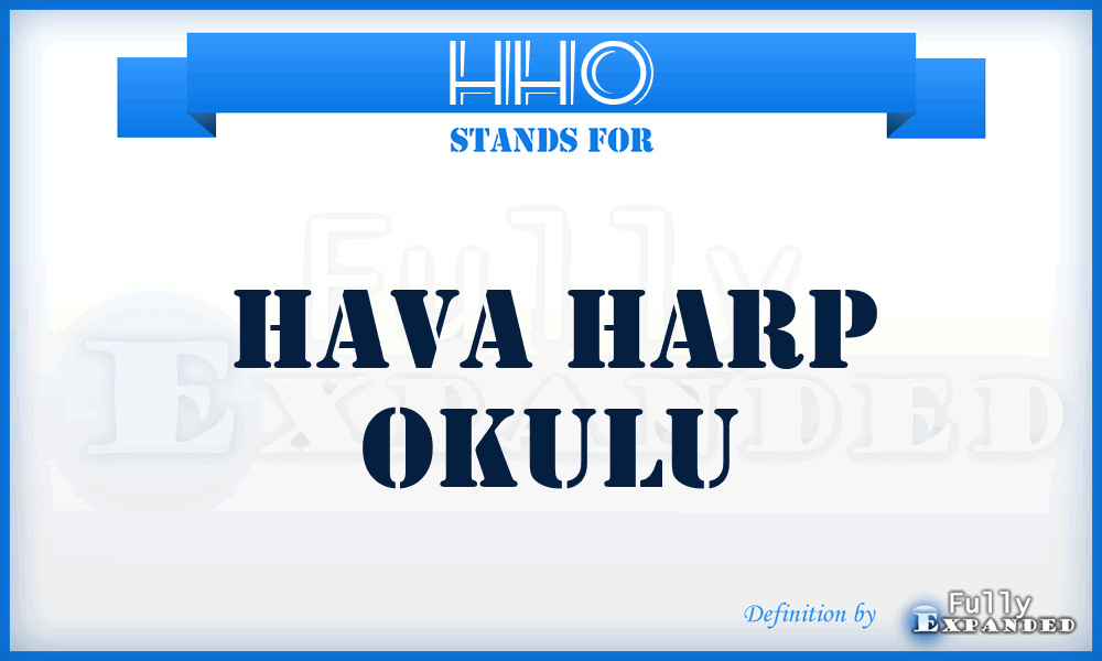 HHO - Hava Harp Okulu