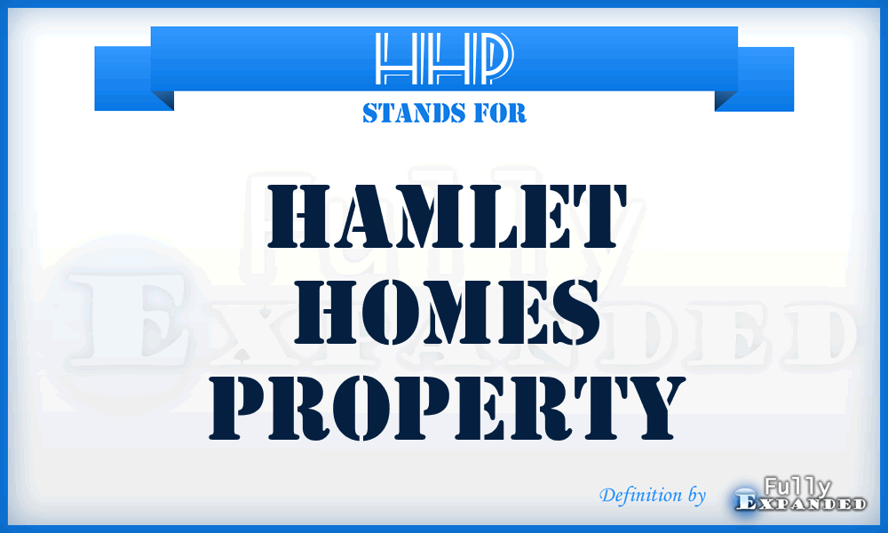HHP - Hamlet Homes Property