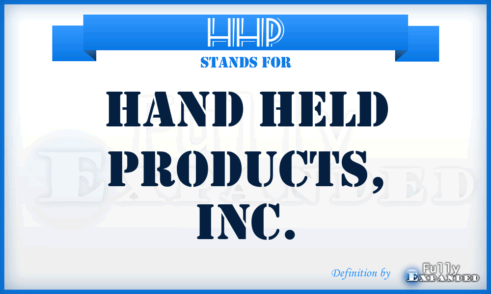 HHP - Hand Held Products, Inc.