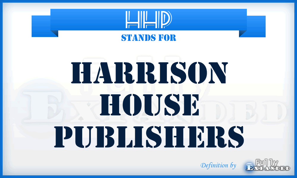 HHP - Harrison House Publishers