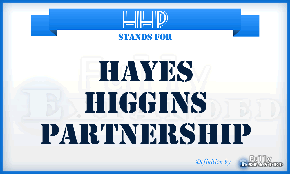 HHP - Hayes Higgins Partnership