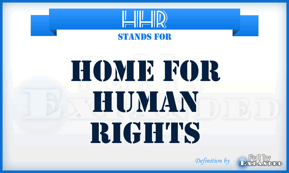 HHR - Home for Human Rights