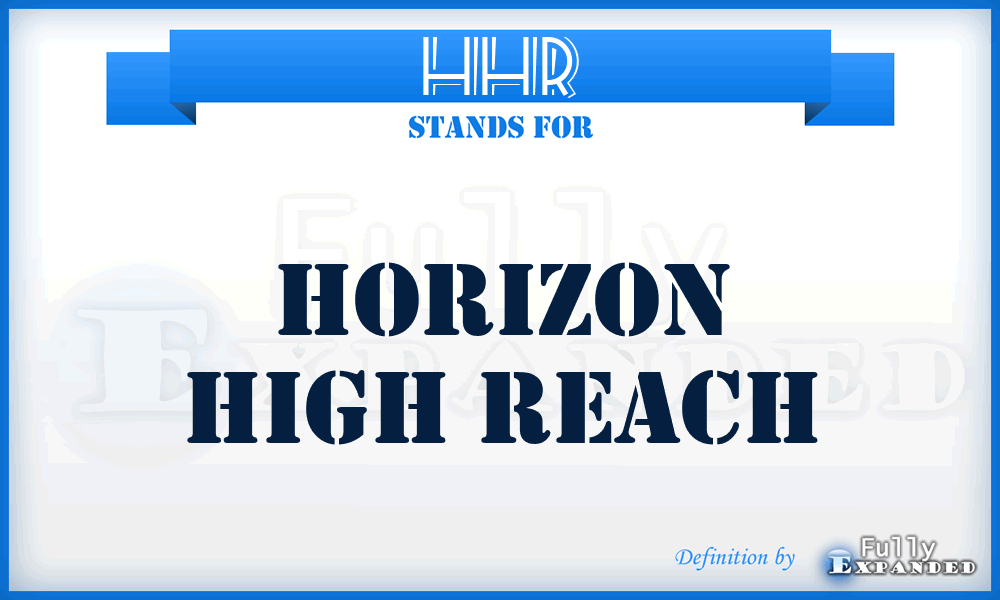 HHR - Horizon High Reach