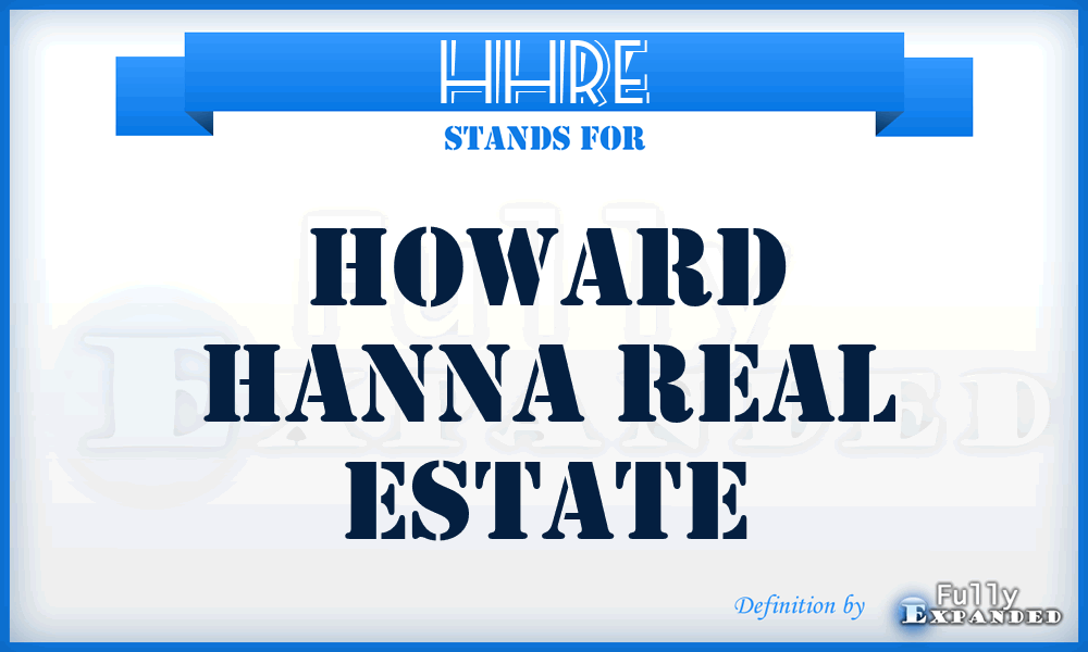HHRE - Howard Hanna Real Estate
