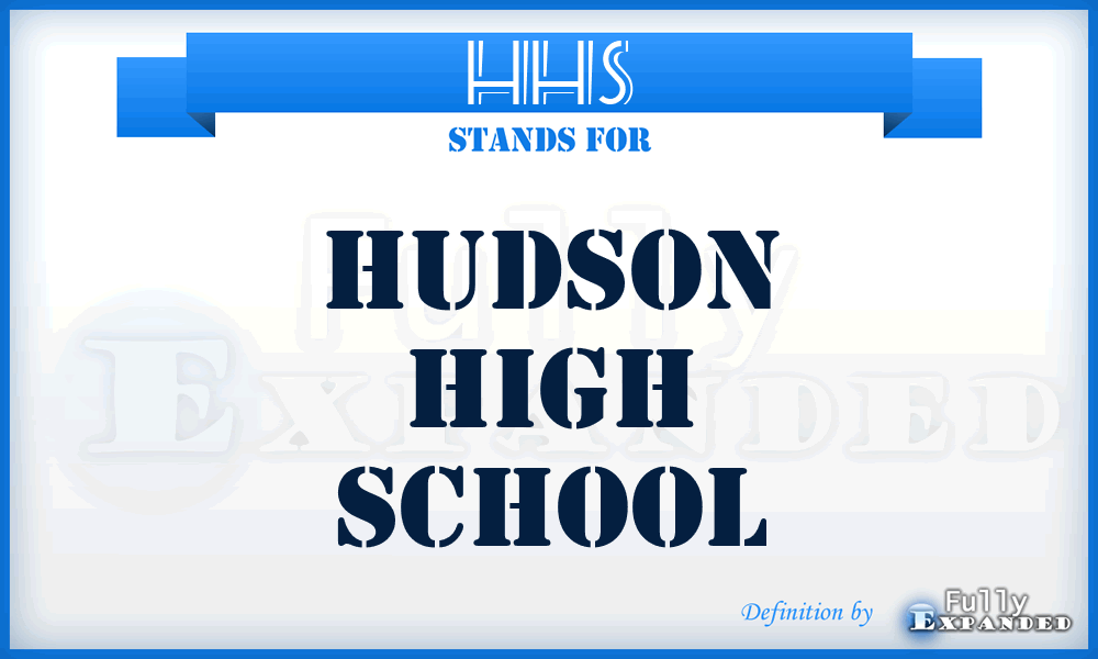 HHS - Hudson High School