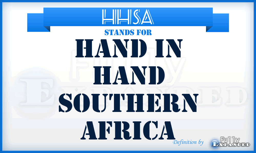 HHSA - Hand in Hand Southern Africa