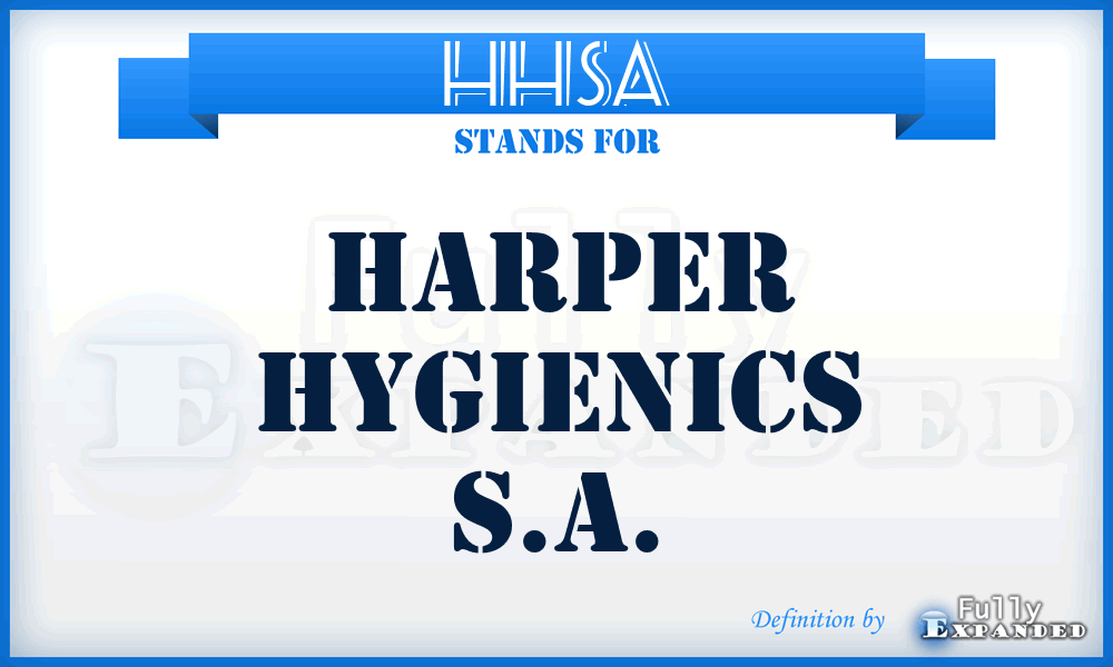 HHSA - Harper Hygienics S.A.