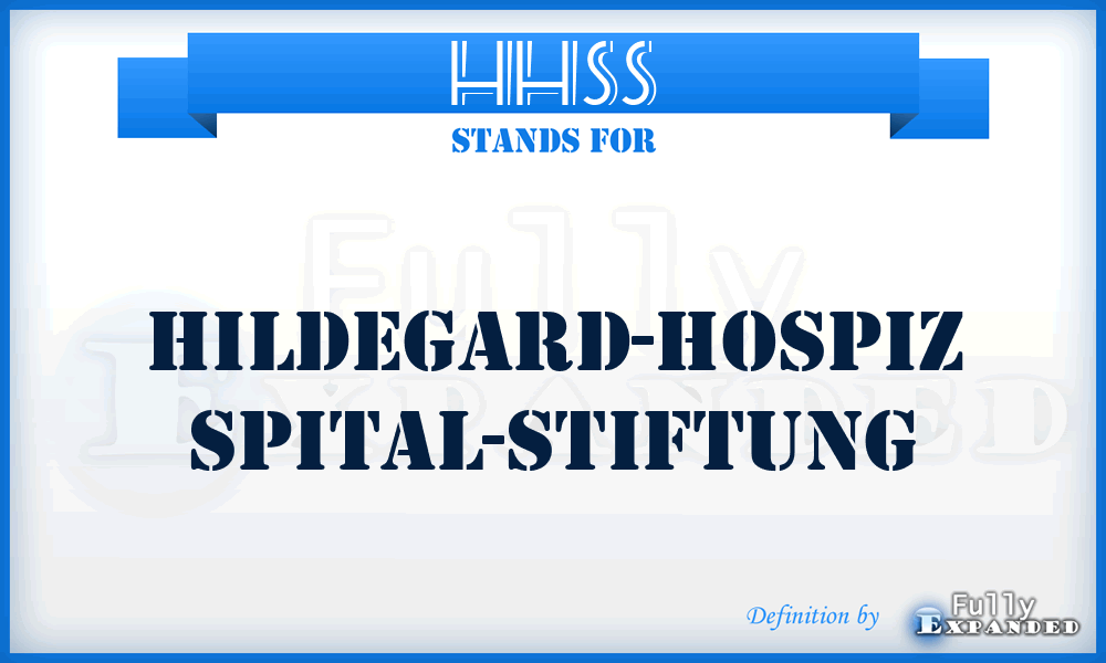 HHSS - Hildegard-Hospiz Spital-Stiftung