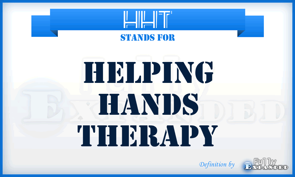 HHT - Helping Hands Therapy