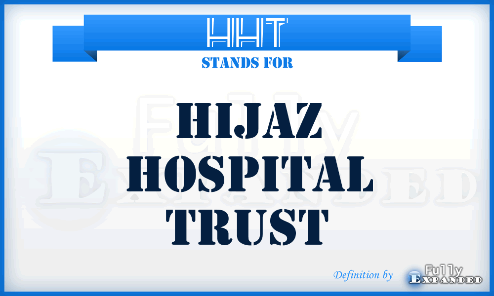 HHT - Hijaz Hospital Trust