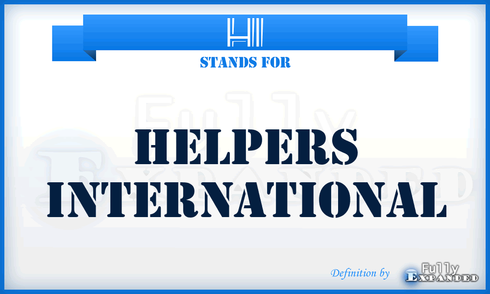 HI - Helpers International
