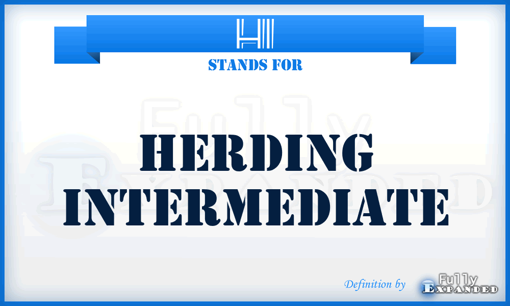 HI - Herding Intermediate