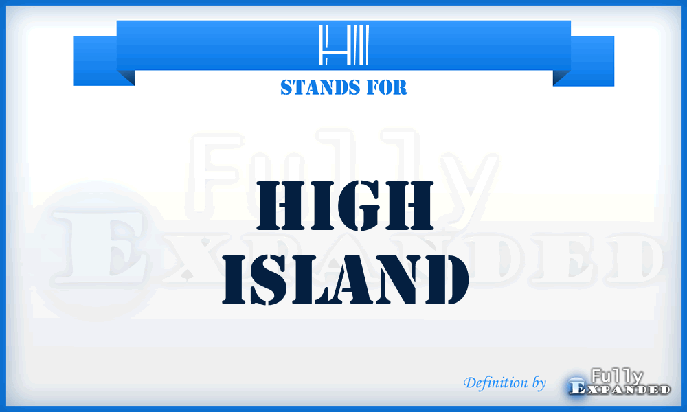 HI - High Island