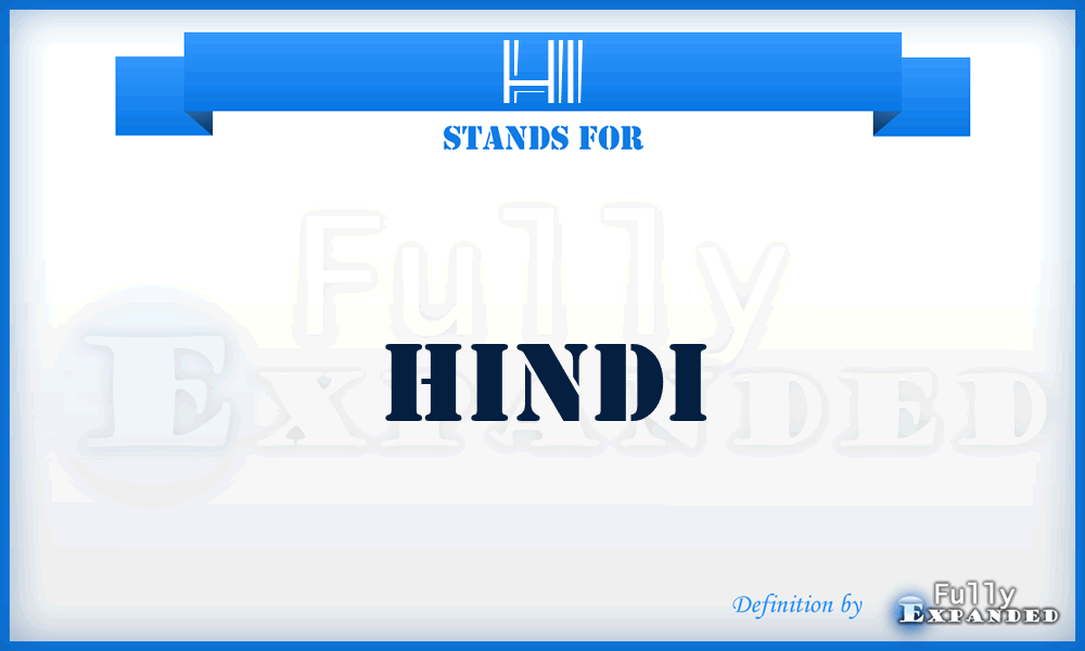 HI - Hindi