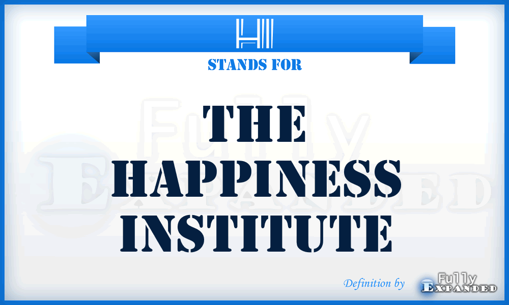 HI - The Happiness Institute