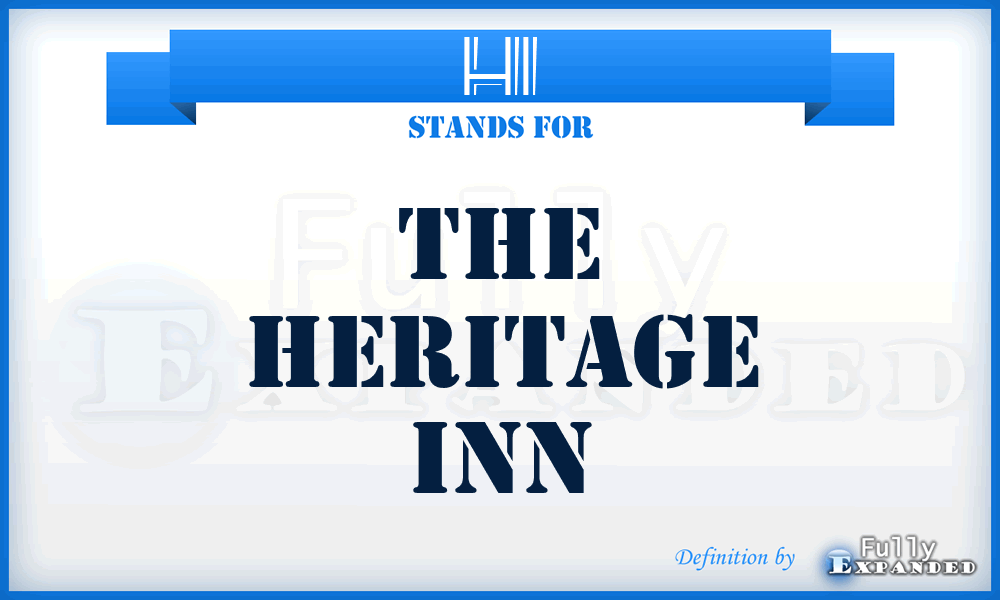 HI - The Heritage Inn