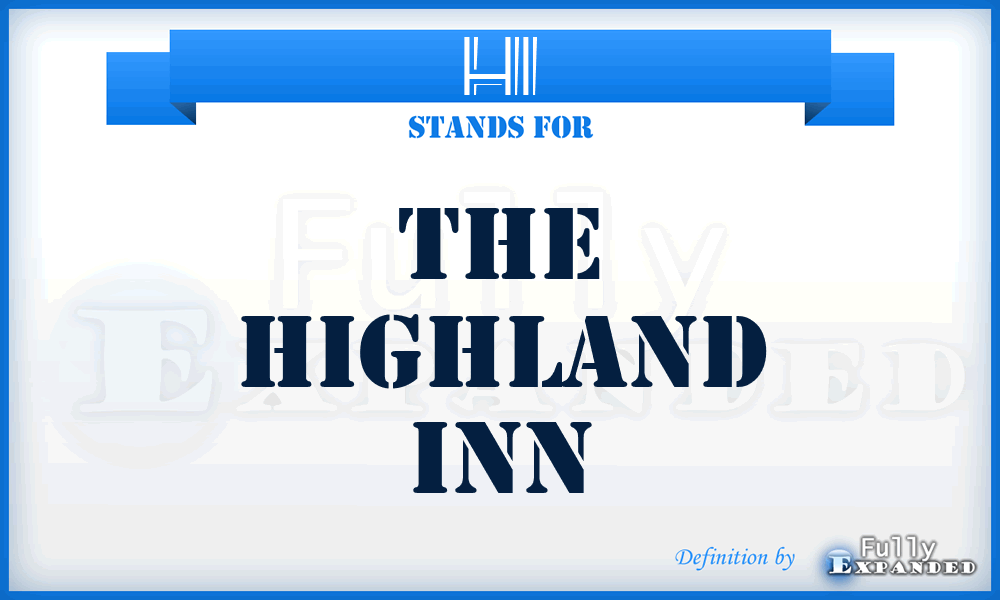 HI - The Highland Inn