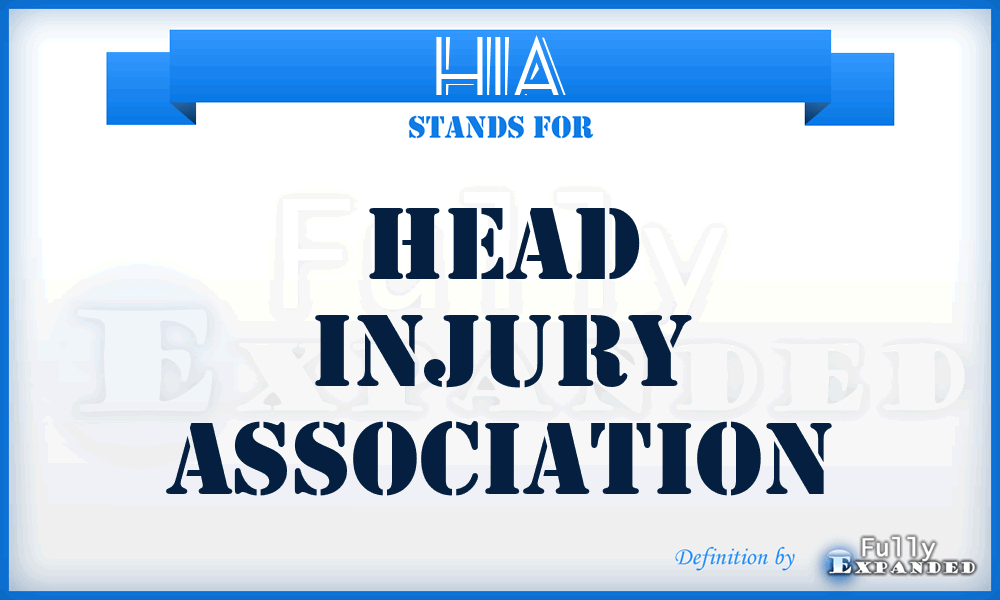 HIA - Head Injury Association