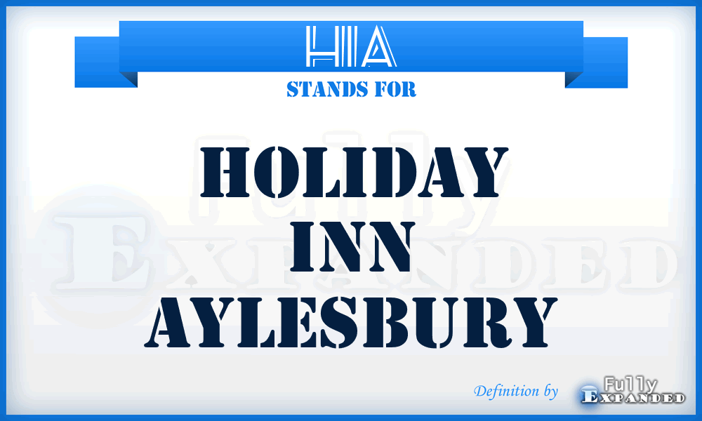 HIA - Holiday Inn Aylesbury