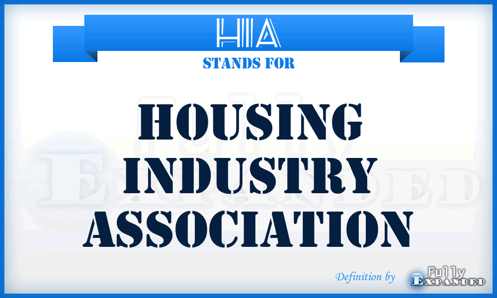 HIA - Housing Industry Association