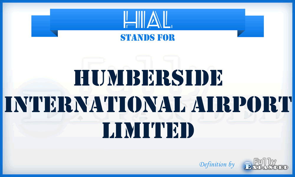 HIAL - Humberside International Airport Limited