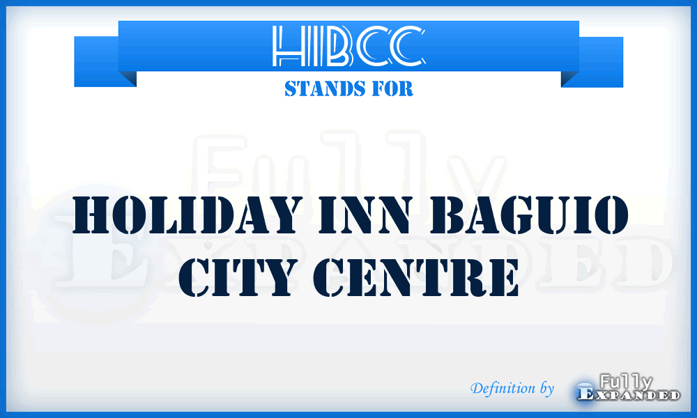 HIBCC - Holiday Inn Baguio City Centre