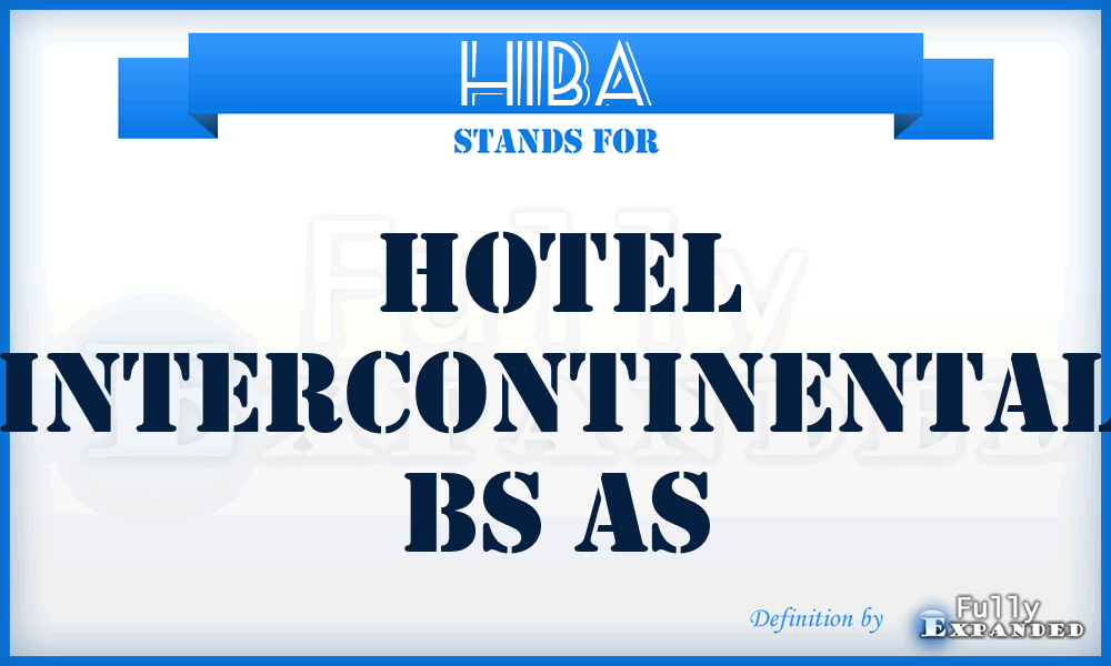 HIBA - Hotel Intercontinental Bs As