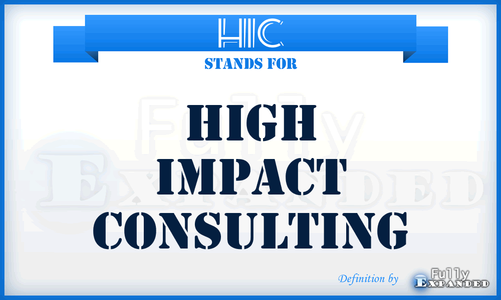 HIC - High Impact Consulting