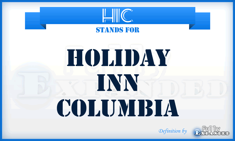 HIC - Holiday Inn Columbia