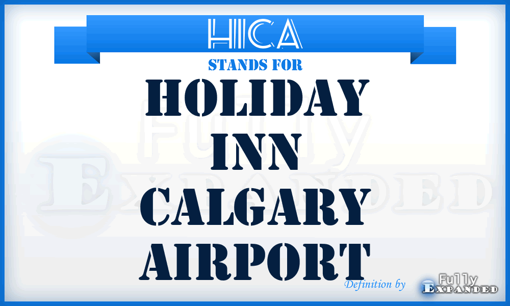 HICA - Holiday Inn Calgary Airport
