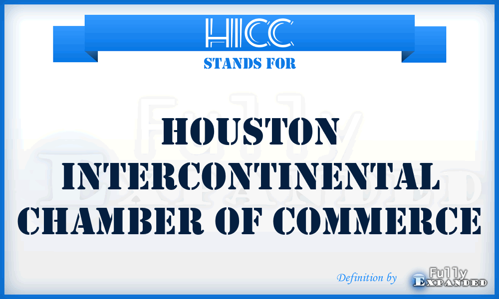 HICC - Houston Intercontinental Chamber of Commerce