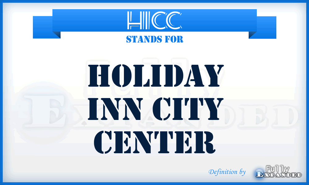 HICC - Holiday Inn City Center