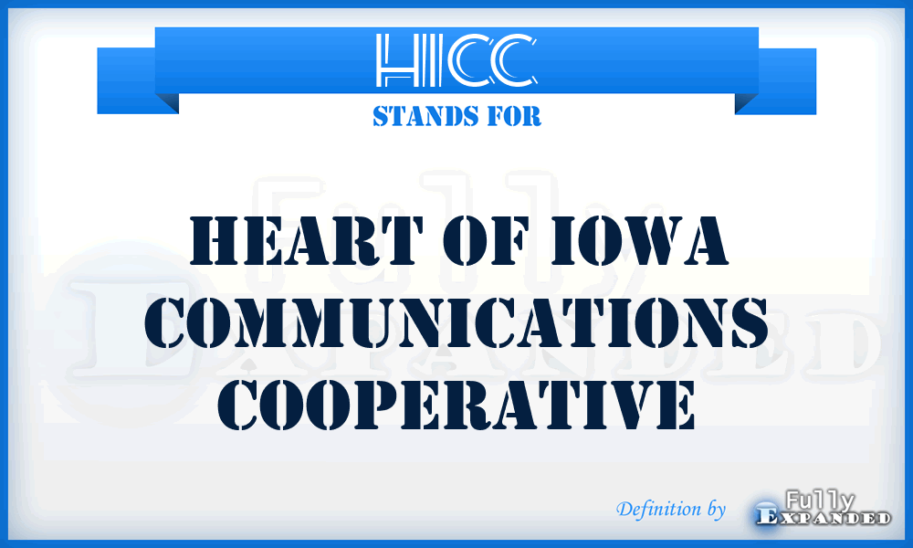 HICC - Heart of Iowa Communications Cooperative